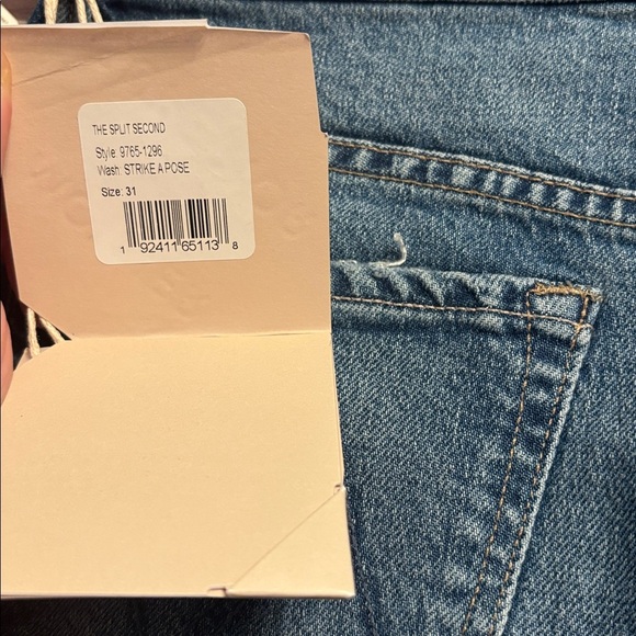 BNWT MOTHER The Split Second Denim Midi Skirt - Picture 7 of 12